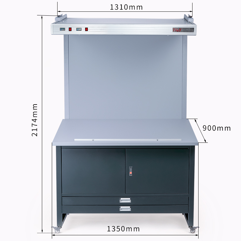 標(biāo)準(zhǔn)光源看樣臺(tái)CC120-E尺寸